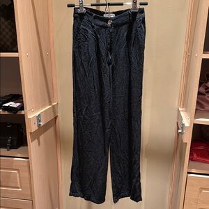 Black Wide-Leg Pants